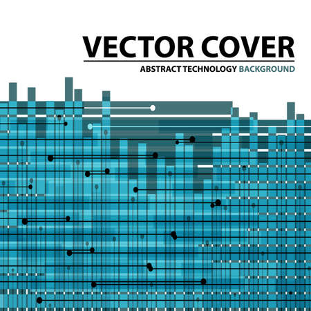 Abstract technology contour objects.Financial business presentation. Light futuristic concept, digital light blue. Vector modern backgroundのイラスト素材