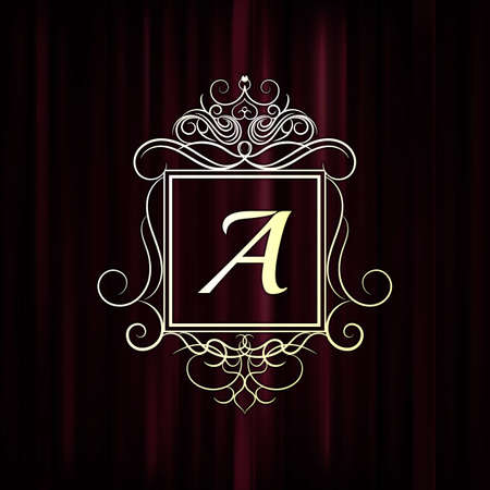 Abstract background. Motion dark red vertical lines. Vector classic backdrop. Red curtains on theater or cinema stageのイラスト素材