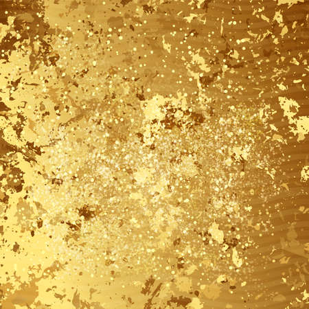 Light gold background with shiny and gradient. Vector bright abstract metal textureのイラスト素材