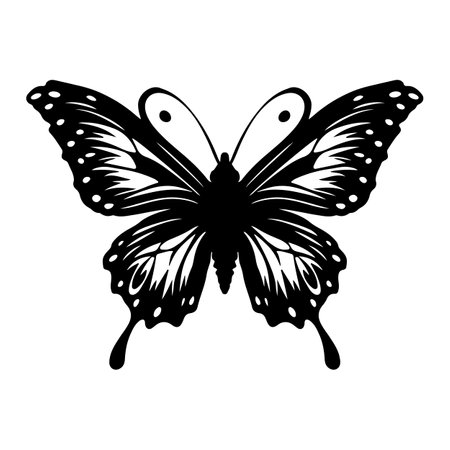 Beautiful butterfly isolated on a white background. Vector illustration for your designのイラスト素材