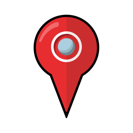 Map pointer icon. GPS location and navigation theme. Isolated design. Vector illustrationのイラスト素材