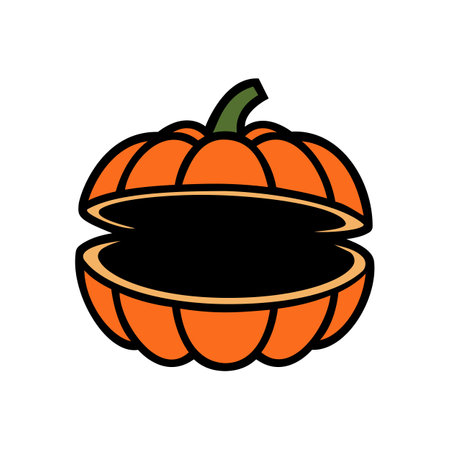 Pumpkin icon isolated on white background. Vector illustration. Eps 10.のイラスト素材