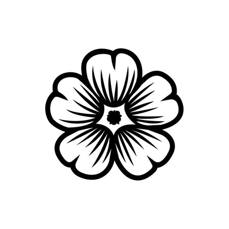 Flower icon. Vector illustration isolated on white background. Flat design.のイラスト素材