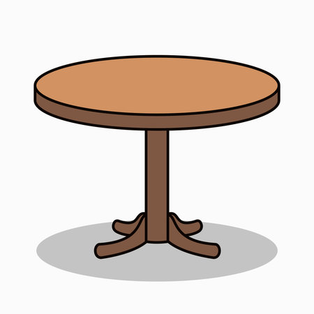 Table icon. Furniture home and decoration theme. Isolated design. Vector illustrationのイラスト素材