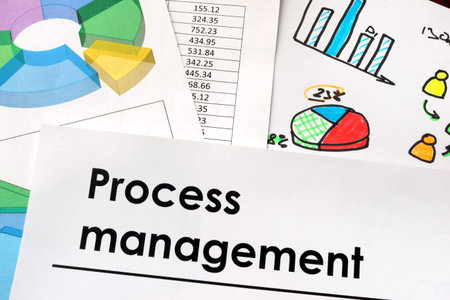 Process management sign written on a paper.