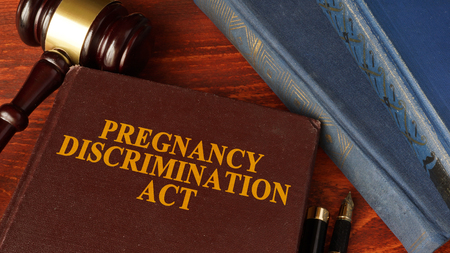 Book with title The Pregnancy Discrimination Act.の写真素材
