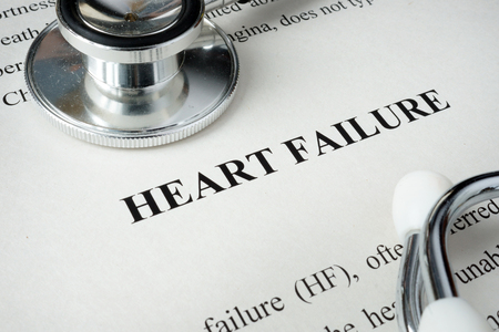 Information about Heart failure and glasses.の写真素材