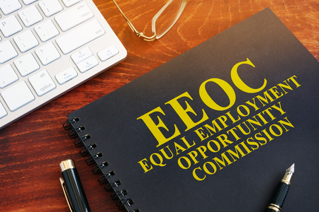 Equal Employment Opportunity Commission EEOC on a desk.の写真素材