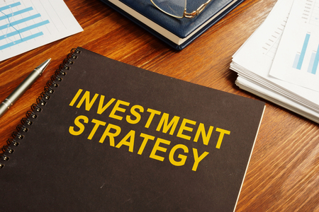 Investment Strategy report and business papers.の写真素材