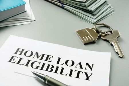Home loan eligibility documents in the office.の写真素材