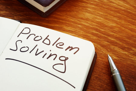 Problem Solving written inscription on the sheet.