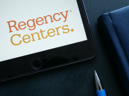 KYIV, UKRAINE - July 06, 2022. Logo of Regency Centers Corporation real estate investment trust.のeditorial素材