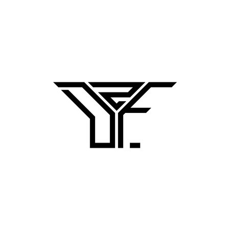 DZF letter logo creative design with vector graphic, DZF simple and modern logo.のイラスト素材