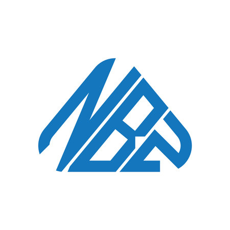 NBZ letter logo creative design with vector graphic, NBZ simple and modern logo.のイラスト素材