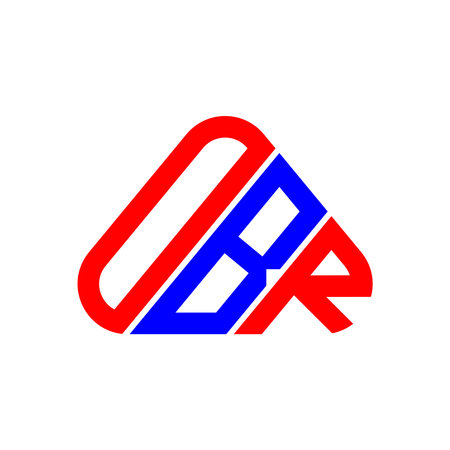 OBR letter logo creative design with vector graphic, OBR simple and modern logo.のイラスト素材