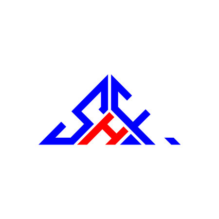 SHH letter logo creative design with vector graphic, SHH simple and modern logo in triangle shape.のイラスト素材