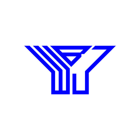 WBJ letter logo creative design with vector graphic, WBJ simple and modern logo.のイラスト素材
