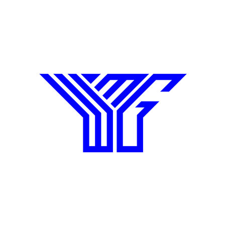 WMG letter logo creative design with vector graphic, WMG simple and modern logo.のイラスト素材