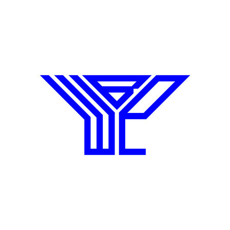 WBP letter logo creative design with vector graphic, WBP simple and modern logo.のイラスト素材