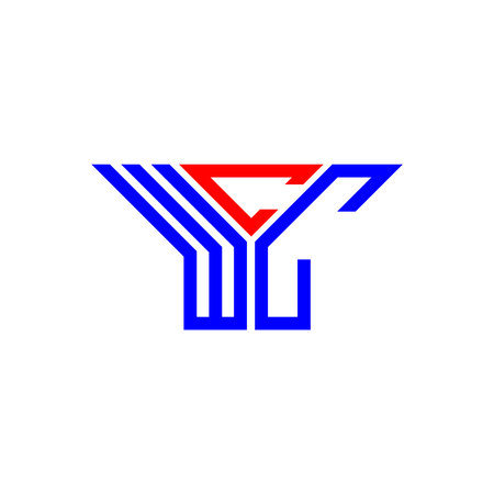 WCC letter logo creative design with vector graphic, WCC simple and modern logo.のイラスト素材