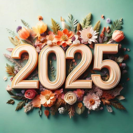 2025 happy new year celebrationの素材