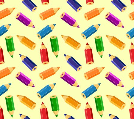 Background with colored pencils.のイラスト素材