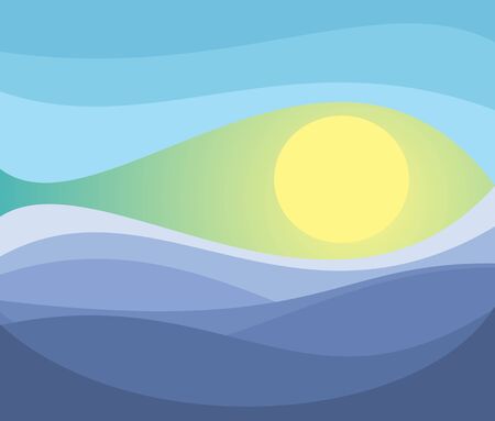 Deep blue sea.のイラスト素材