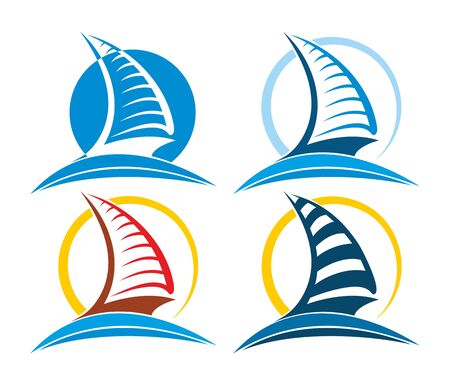 sailing vessels.のイラスト素材