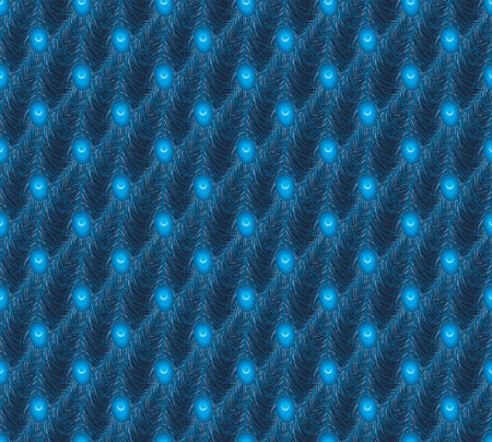 Seamless background with peacock feathers.