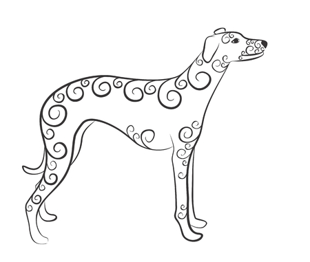 Sketch of dog.のイラスト素材