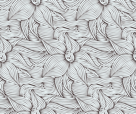 Seamless background with lotus.のイラスト素材