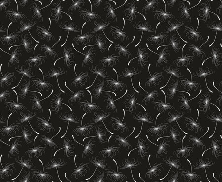 Background with dandelion seeds.のイラスト素材