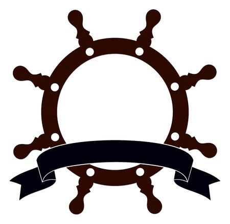 Frame with steering wheel.のイラスト素材