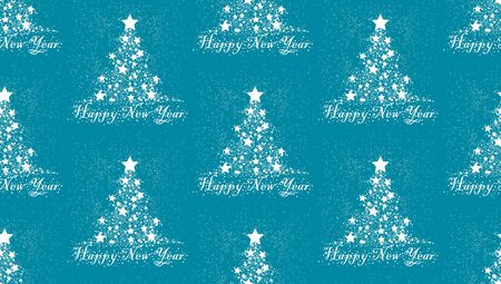 Seamless background with a Christmas tree.のイラスト素材