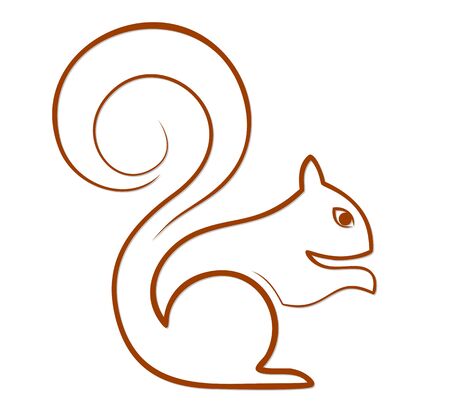 Red squirrels vector illustration.のイラスト素材