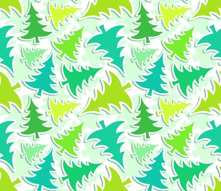 Seamless background with pine trees.のイラスト素材
