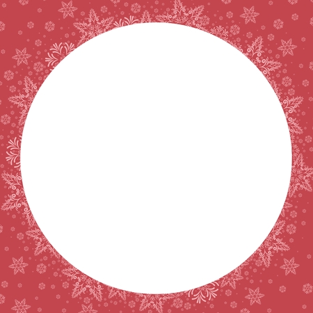 Frame with snow.のイラスト素材