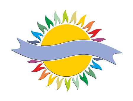 sun vector illustration.のイラスト素材