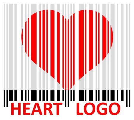stylized heart vector illustration.のイラスト素材