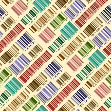 Background with bar codes.のイラスト素材