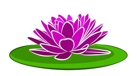 Colorful illustration of Lotus Logo.のイラスト素材