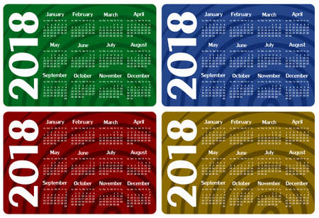 Calendar for year.のイラスト素材