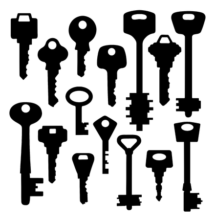 Set of door keys.のイラスト素材