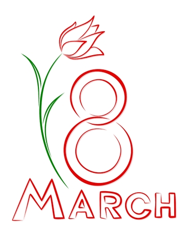 Card on March 8.のイラスト素材