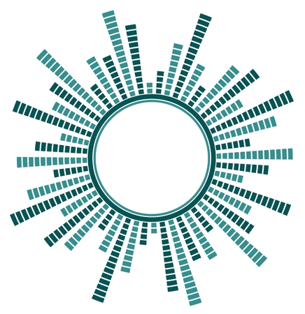 Frame with sound scale.のイラスト素材