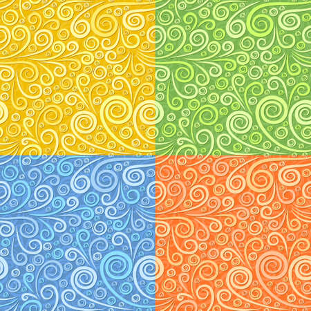 The Set of Seamless backgrounds with pattern.のイラスト素材