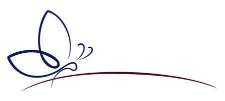 A symbol of the stylized butterfly.のイラスト素材