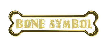 The stylized symbol of animal bone.のイラスト素材