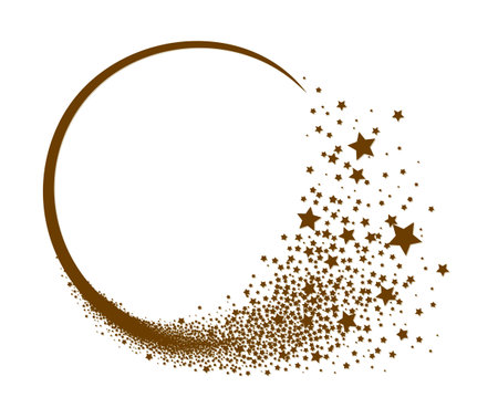 The round frame with stars.のイラスト素材