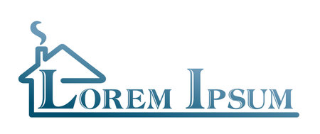 The symbol of a country house with a roof.のイラスト素材